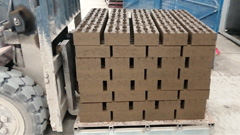 免托板磚機(jī)制磚效果